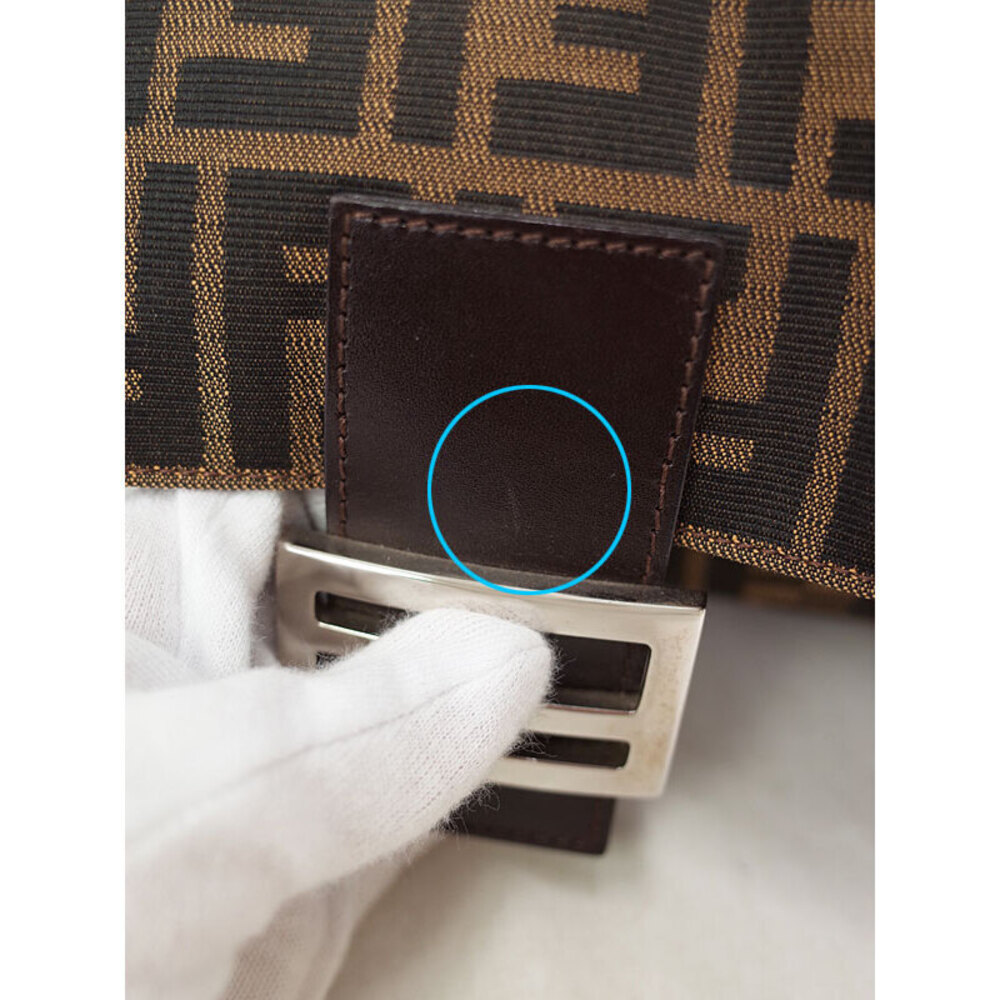 Fendi Zucca Baguette shoulder bag Brown - Picture 5 of 9